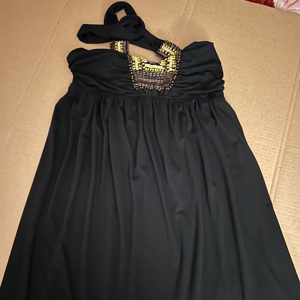 Short open back dress